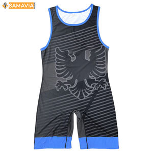 Ropa Deportiva Samavia para Lucha Libre, Antiencogimiento, Diseño Personalizado, Logotipo Frontal, Impresión Digital de Alta Calidad, 200gsm, Precio Bajo - Product Image 1