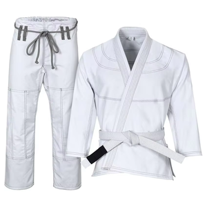 Kimono de BJJ professionnel personnalisé bleu/blanc pour l'entraînement aux arts martiaux unisexe - Uniforme durable en polyester/coton à séchage rapide - Product Image 2