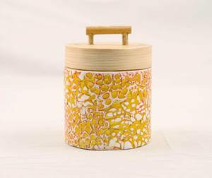 New Collection 2026 Elegant Bamboo Storage <b>Jar</b> Enhanced with Mother of Pearl for Decorative Use Candle Housing by 99 Gold Data - Product Image 3