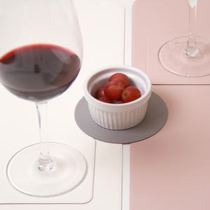 [FENICE] COASTER PLANO (REDONDO 100*100mm PEBBLE 125*95mm HEXAGONAL 105*105mm CUADRADO 100*100mm) COASTER Premium ECO Leather - Product Image 2