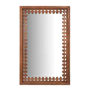 Miroir mural encadré en bois de manguier pour le salon, la chambre à coucher, le hall Miroir décoratif de haute qualité Design encadré en bois moderne - Product Image 6