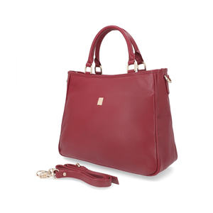 2025 mode à la mode femmes élégantes en cuir de vachette véritable sac fourre-tout OEM personnalisé avec deux poignées et fermeture à glissière - Product Image 2