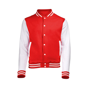 OEM Custom Men's Varsity <b>Jacket</b> High Quality Wool Fabric with Comfortable <b>Long</b> <b>Leather</b> CollegeBaseballjacket for men - Product Image 1