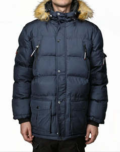 Veste Parka imperméable à bas prix pour hommes, vêtements respirants avec poches, Parka pour hommes imprimée avec logo personnalisé - Product Image 2