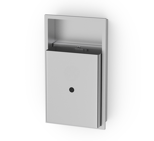 Conteneur à déchets mural encastré B2B 16 litres, acier inoxydable 304, conception de montage encastré pour hôtels, restaurants et bureaux - Product Image 1