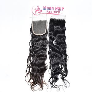 Tissage de cheveux humains indiens naturels ondulés 4*4 de qualité bon marché, vente en gros, avec fermeture, style doux pour femmes, disponible au meilleur prix - Product Image 3