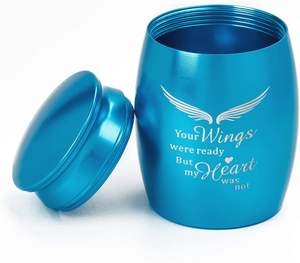 <b>Small</b> <b>Urns</b> <b>for</b> <b>Human</b> <b>Ashes</b> Adult Male Female Cremation <b>Urns</b> <b>for</b> Women Men Decorative <b>for</b> <b>Human</b> Adult Custom Size <b>Urn</b> Blue - Product Image 4