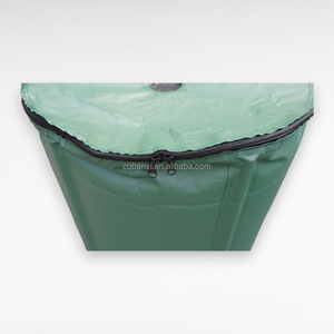 Réservoir d'<span class=keywords><strong>eau</strong></span> <span class=keywords><strong>de</strong></span> <span class=keywords><strong>pluie</strong></span> portable pliable en PVC vert certifié CE durable et efficace pour l'irrigation des jardins 1 an - Product Image 3