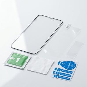 Protector de Pantalla de Vidrio Templado Negro Antiestático ESD para <span class=keywords><strong>iPhone</strong></span>, Samsung, Xiaomi - Compatible con Todos los Teléfonos Móviles - Product Image 1