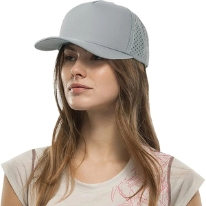 Gorras de béisbol de estilo de tendencia personalizadas impermeables Snapback corte láser agujero perforado plano clásico deportes gorras de béisbol en venta - Product Image 5