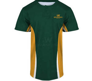 Maillot de baseball à deux boutons de qualité supérieure, best-seller, prix de gros, nom d'équipe personnalisé, maillot de baseball à deux boutons - Product Image 1