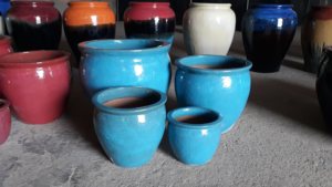 Rubí Linh-maceta de cerámica esmaltada para decoración del hogar, macetas de cerámica para interior y exterior, venta al por mayor - Product Image 5