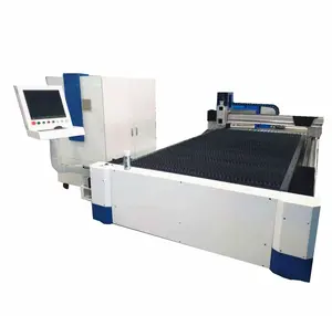 Max 5Mm Metalen Plaat Snijden Door Fiber Laser Bron Enkele Tafel 1000W Laser Cutter Machine