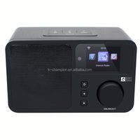 Radio Internet WiFi avec caisse en bois de gros OEM avec fonction horloge de prévision météo