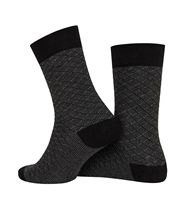 90% bambou naturel antiallergique hautement respirant chaussettes à motif croisé Textile turc de haute qualité