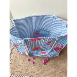 Sac fourre-tout promotionnel à rayures Hibiscus - Product Image 2