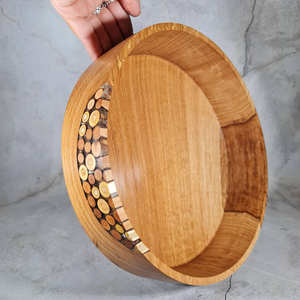 Bol en bois de résine polie haute qualité TAQI personnalisé fabriqué à la main pour la haute qualité et les ustensiles de cuisine et utiliser un bol de service - Product Image 2