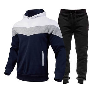 Conjuntos Deportivos de Algodón para Hombre - Sudaderas con Cierre Completo y Pantalones Deportivos para Correr, Ropa Deportiva Informal de 2 Piezas - Product Image 4