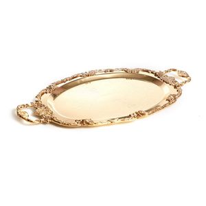 Metal Irregular Shape Modern Home Dining Tabletop <b>Decorative</b> Metal Food Serving Display Tray for Commercial Use - Product Image 4
