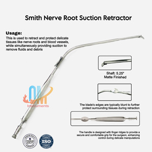 Retractor de Raíz Nerviosa Scoville de Alta Calidad, 21 cm - 8 Pulgadas Precio al por Mayor de Instrumentos Quirúrgicos de Grado OR por OldMed Instruments - Product Image 2