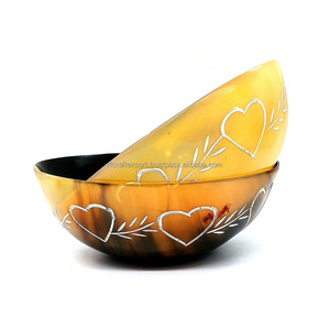 Cuenco de cuerno hecho a mano de alta calidad, venta de cuencos naturales, tazas de cuerno para beber Naturales de La India por RF Crafts - Product Image 3