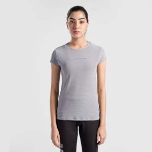 T-shirt Aero Wave gris clair en tissu tricoté avec décoration logo - Product Image 1