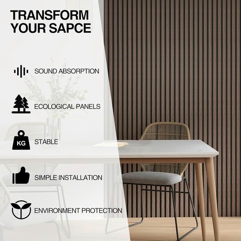 Modern Design PET MDF Acoustic Wall Panels Rubber Curved Ceiling Boards for Living Room Decor Flexible Furniture Wall Boards