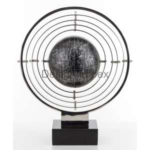 ลูกโลกทรงกลมหมุนได้ตกแต่งด้วยสำเนียงการตกแต่งภายในของวัตถุและเป็นของขวัญฐานลูกโลกโลหะที่หรูหรา - Product Image 6