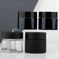 Bocaux en verre transparent personnalisés de 1 oz, 2 oz, 3 oz, 4 oz, 5 oz, 6 oz, résistants aux enfants, en aluminium/plastique, réutilisables, hermétiques, pour herbes et épices