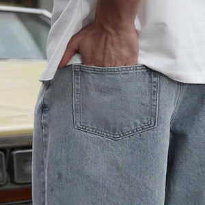 กางเกงยีนส์ทรงโอเวอร์ไซส์แฟชั่นใหม่สำหรับผู้ชาย สไตล์ลำลอง เหมาะสำหรับใส่เที่ยวข้างนอก กางเกงยีนส์ทรงแบ็กกี้สำหรับผู้ชาย - Product Image 6