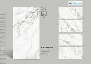 600x1200mm Diseño moderno Acabado brillante Azulejos vitrificados impresos digitalmente con superficie Porcecon para interiores de lujo - Product Image 4