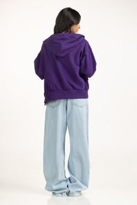 <b>Top</b> Trendiness Custom 430gsm Heavyweight Men's Autumn Hoodie Sweatshirt Solid Oversized Fit Double-Ended Zipper Boxy Hooded - Product Image 4