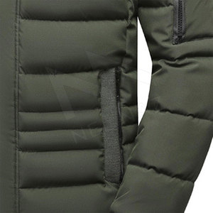 Outdoor Warm <b>Long</b> Sleeve Puffer <b>Jacket</b> Winter <b>Men's</b> Hooded Waterproof High Street Fashion Custom Plus Size Stand Adults Solid - Product Image 6