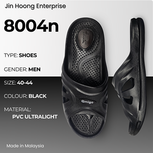 Sandalias Negras de PVC para Hombre, Ligeras, Antideslizantes, Cómodas, Suaves, Transpirables, Impermeables, Pantuflas Casuales, Proveedor Mayorista a Granel @migo - Product Image 1