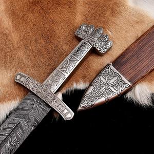 Épées en acier Damas avec manche personnalisé, faible MOQ, disponibles au prix le plus bas - Product Image 3