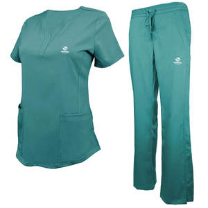 Uniformes d'infirmière à col montant, manches courtes, style chaud, soins infirmiers, hôpital, ensemble de gommages médicaux - Product Image 6