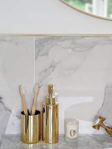 Distributeur de savon en métal écologique, pompe en acier réutilisable, réduction des déchets plastiques dans la salle de bain - Product Image 2