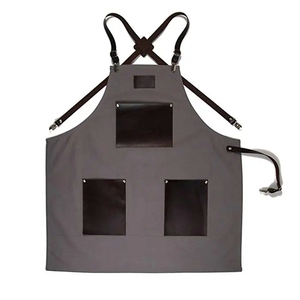 Tablier de cuisine en toile personnalisé imperméable et résistant à l'huile réglable pour serveur personnalisé imperméable à l'eau lavable pour charpentier Tablier de barista - Product Image 6