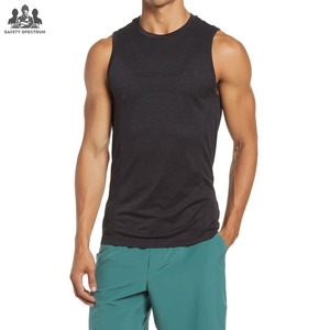Camiseta sin Mangas de Punto Informal para Hombre, Chaleco de Gimnasio, Secado Rápido, Transpirable, 100% Algodón - Product Image 1