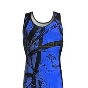 Dernier design, vente en gros, justaucorps de lutte personnalisés professionnels, spandex/polyester, bretelles réglables, haute qualité, personnalisés - Product Image 4