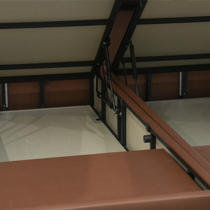 Base de Cama con Cabecera de Piel Sintética Premium, Diseño Moderno con Sistema de Elevación Hidráulico Doble, Duradera y Cómoda, para Uso Comercial (OEM B2B) - Product Image 6