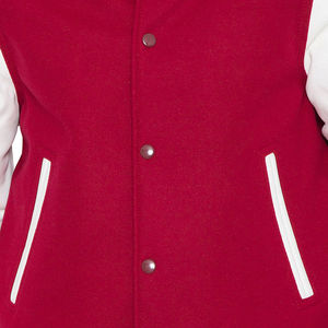 Veste universitaire avec logo personnalisé pour hommes, manteau streetwear de haute qualité, patchs de broderie en tissu, veste de baseball Letterman pour hommes - Product Image 5