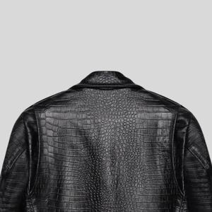 Peau de mouton personnalisée de qualité supérieure pour support de veste en cuir véritable gaufré à texture crocodile Caractéristiques du support du logo de marque personnalisé! - Product Image 6