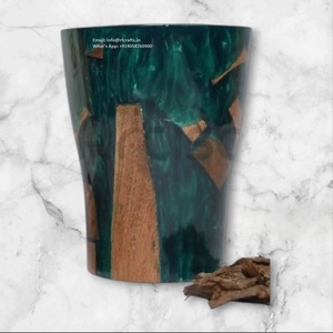 Quemador de incienso Bakhoor de resina artística Diseño de epoxi de madera Medhkan Mubkhara Dukhoon y Oud Holder DE LA India - Product Image 2