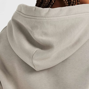 Sudadera con capucha de lana de algodón de alta calidad personalizada para mujer, ropa de calle lisa en blanco de gran tamaño para entrenamiento, con cremallera completa - Product Image 2