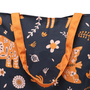 Bolsa de Lona de Algodón con Estampado de Animales Místicos, Gran Capacidad, Resistente al Agua, Cierre de Cremallera, Moderna, para Uso Diario, Verano y Otoño - Product Image 6