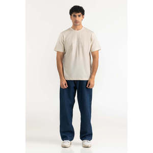 เสื้อยืดคอตตอน 100% ทรงหลวม ระบายอากาศได้ดี ลายเสือดาว สไตล์ลำลองสำหรับฤดูร้อน  โลโก้ด้านหน้าเรียบง่าย รับผลิตแบบ OEM ODM จากผู้ผลิตและผู้จัดจำหน่าย - Product Image 3