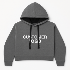 เสื้อฮู้ดผู้ชายผ้าคอตตอนผ้าโพลีเอสเตอร์หนาลายเรียบใส่ได้ทั้งชายและหญิงเสื้อมีฮู้ดขนาดใหญ่พิเศษโลโก้ออกแบบได้ตามต้องการ - Product Image 2