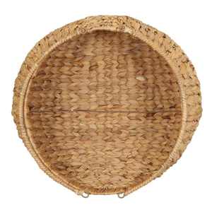 Cesta de mimbre de jacinto de agua natural tejida a mano con asas, cesta de almacenamiento hecha a mano, venta al por mayor, fabricación ecológica en Vietnam - Product Image 3