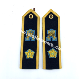 OEM/ODM Premium Ceremonial Shoulder Boards Gold Bullion Rank Insignia para vestido formal Uniformes Shoulder Boards - Product Image 1